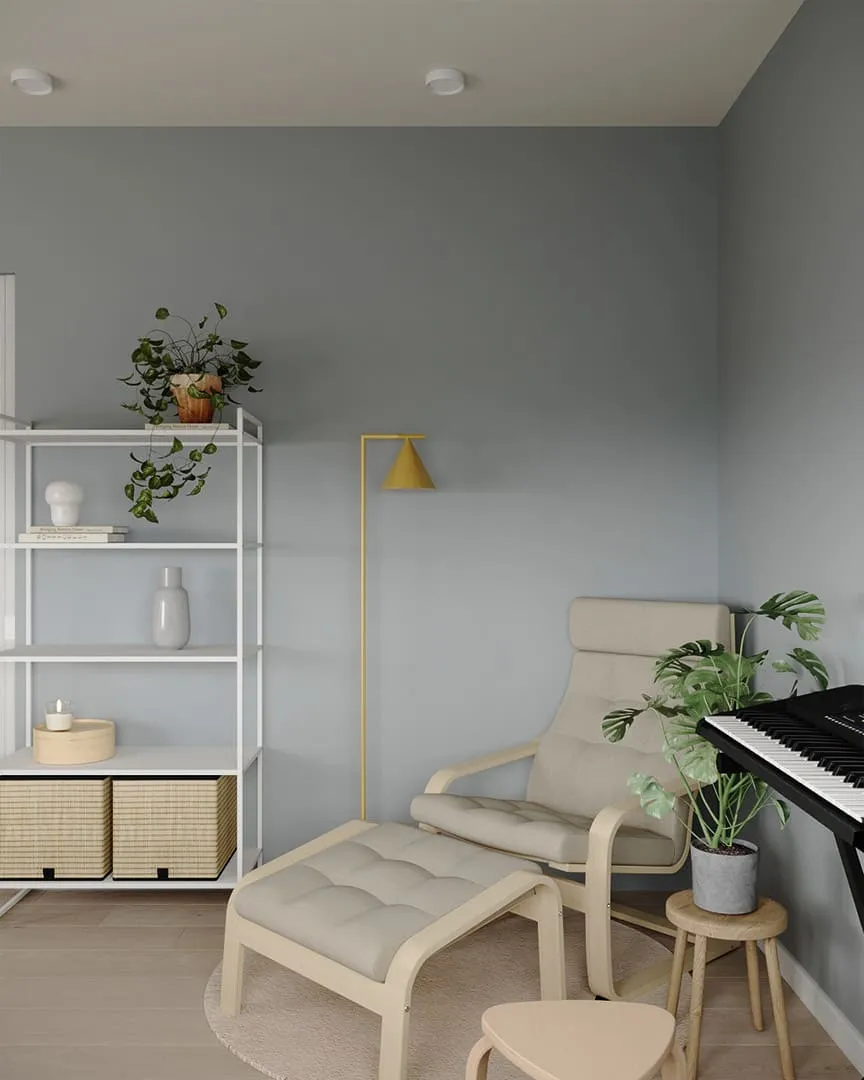 Дизайн інтер’єру зони для читання та відпочинку в кабінеті 